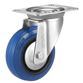 Rubber wielen blauw