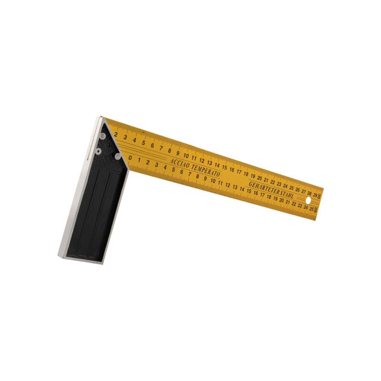 Winkelhaak 30 cm geel