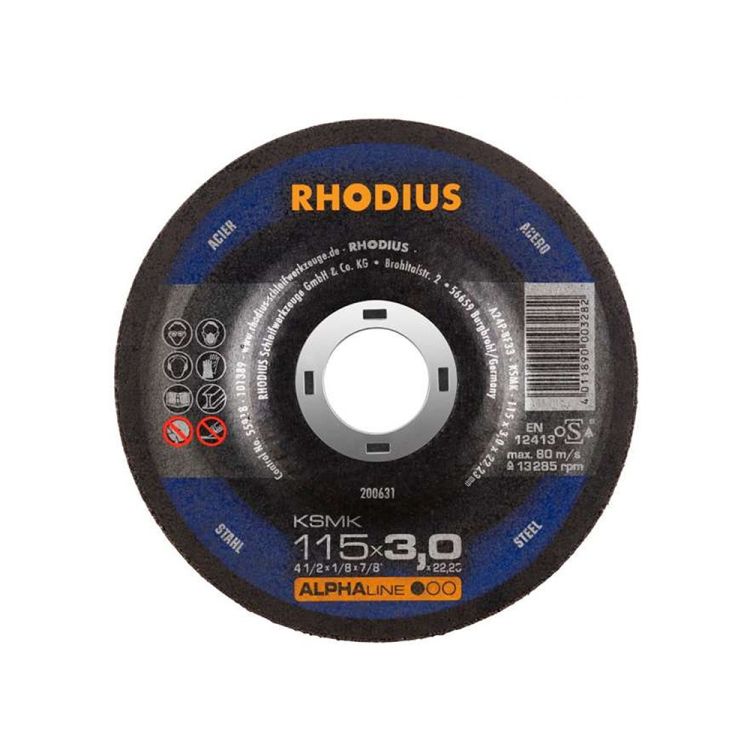 Doorslijpschijf metaal Ø115 x 3 mm ALPHAline KSMK - RHODIUS