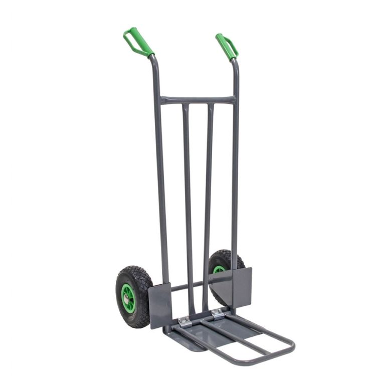 Steekwagen met luchtbanden 3.00-4 uitklapbare klep 200 kg