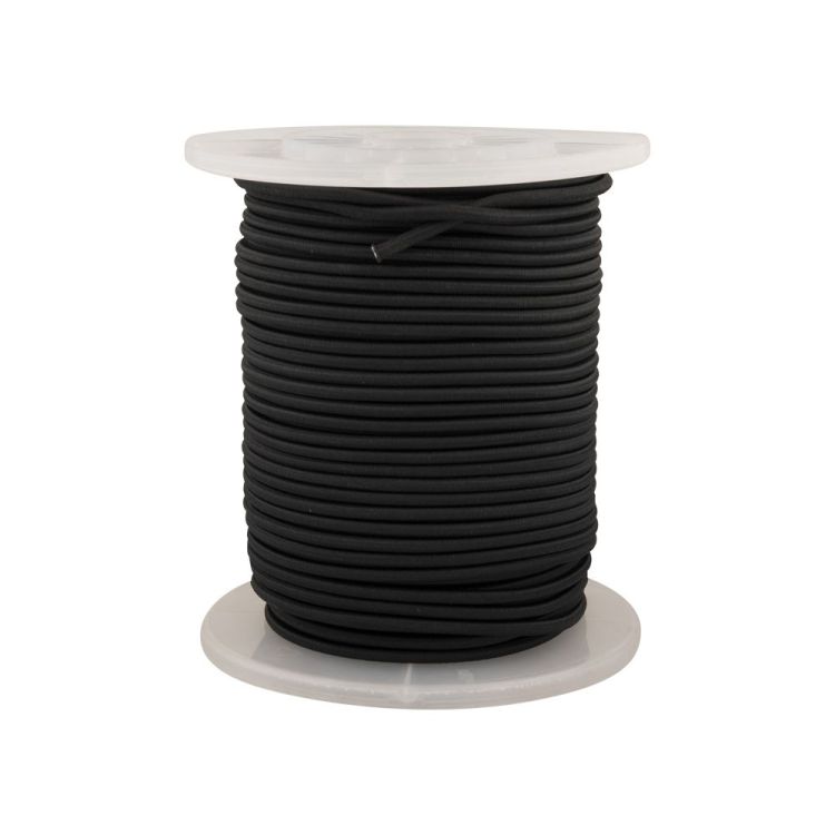 Elastiek 6 mm - zwart - per meter bestelbaar