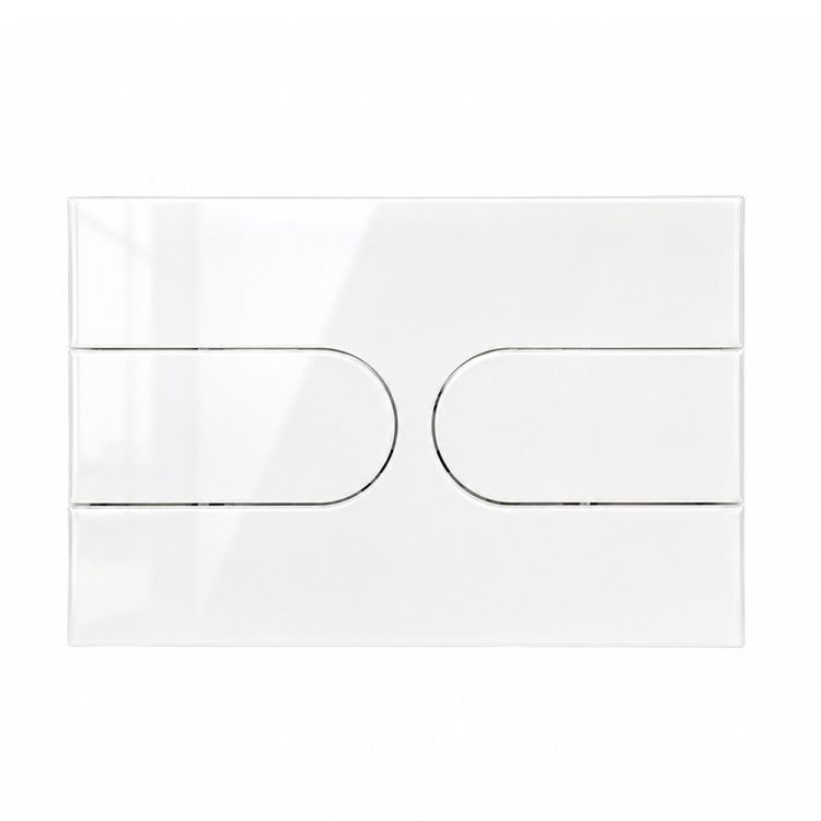 Bedieningspaneel RD - glas - wit - voor Geberit Duofix UP320 UP720 - WAHLBACH