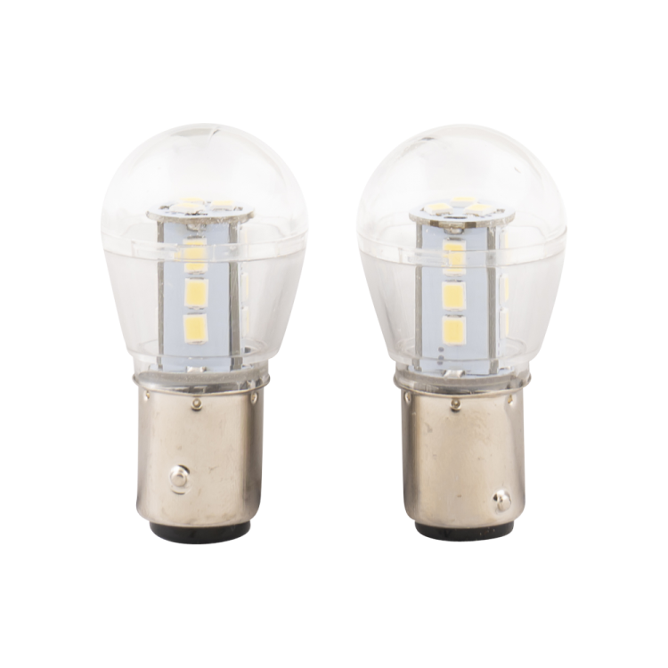 LED Bollampje 12V set 2 stuks BAY15D - TOPGEAR