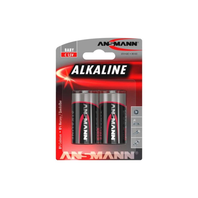Alkaline batterij LR14 2 stuks - Ansmann