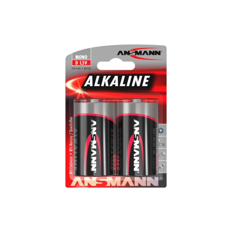 Alkaline batterij LR20 2 stuks - Ansmann