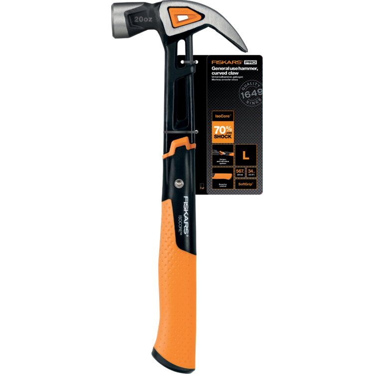 IsoCore Klauwhamer L - gebogen - FISKARS