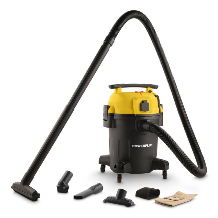 Stofzuiger nat/droog 750W 23L silent - POWERPLUS