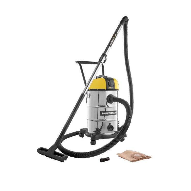 Stofzuiger nat/droog 1200W 30L - 6 acc. - POWERPLUS