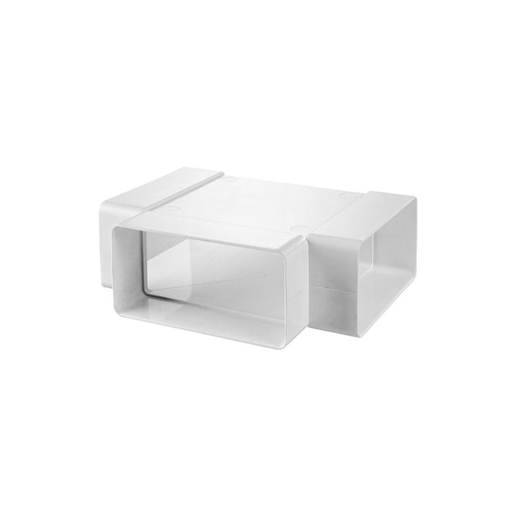 Ventilatiekanaal vlak 220x90 mm t-stuk