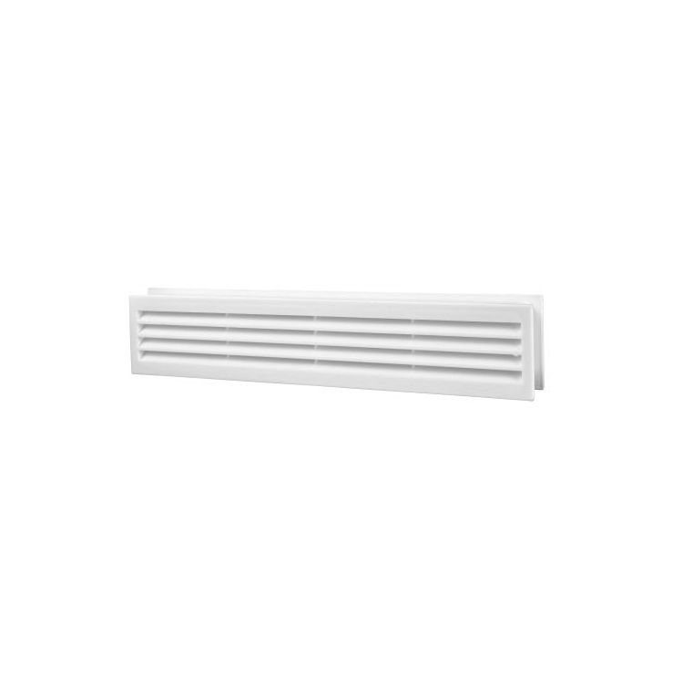 Deurrooster wit 433 x 78 mm