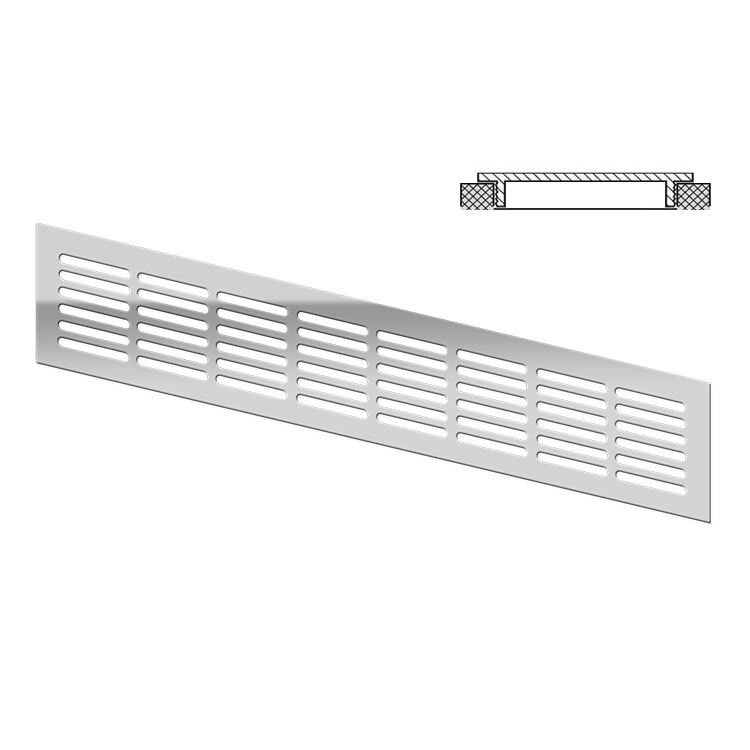 Ventilatierooster aluminium 400x80 mm