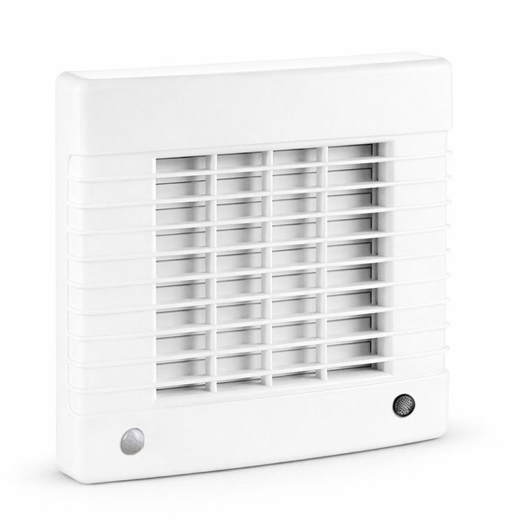 Badkamerventilator bewegingssensor/timer 125 mm wit Louvre
