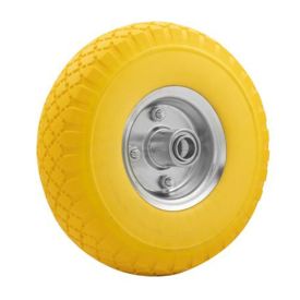 Steekwagenwiel anti-lek PU 3.00-4 metaal velg naafgat Ø20 mm