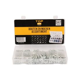 Bolts and nuts assortment 347 pieces