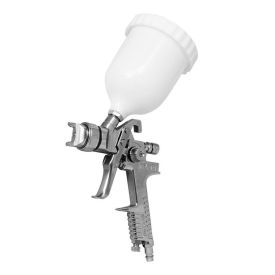 Paint gun with top cup