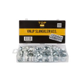 Knijp slangklem assortiment 150-delig TOPGEAR
