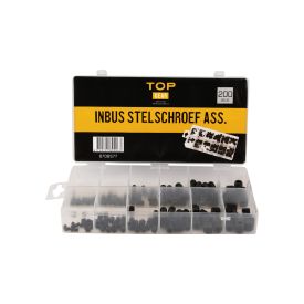 Inbus stelschroef assortiment 200-delig TOPGEAR