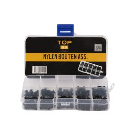 Nylon bouten assortiment 160-delig TOPEAR