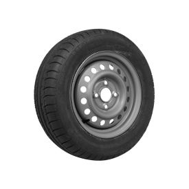 Complete trailer wheel 185/65R14 stitch 4x100 retreaded tire