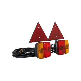 Magnetische verlichtingset met reflecterende driehoek 7-polig - TRAILERGEAR