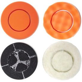 Polijstpads set 2x oranje foam en 1x wit wol Twin® Brush - BATAVIA