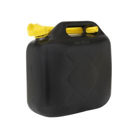 Kunststof jerrycan 10 liter met afsluitdop en flexibele tuit