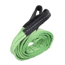 Hijsband 2 ton, groen, 2 meter, dubbel gelaagd, lussen - TRAILERGEAR 