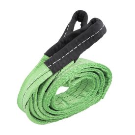 Hijsband 2 ton, groen, 3 meter, dubbel gelaagd, lussen - TRAILERGEAR 