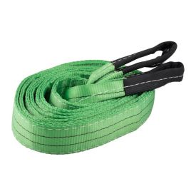 Hijsband 2 ton, groen, 6 meter, dubbel gelaagd, lussen - TRAILERGEAR 