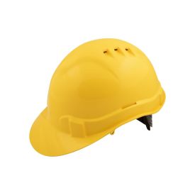 Veiligheidshelm geel - textiel binnenwerk met zweetband