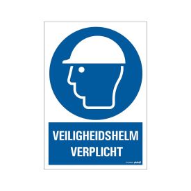 Bord veiligheidshelm verplicht - 230x330 mm