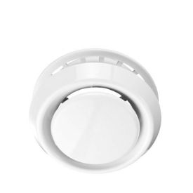 Afzuigventiel kunststof wit 100 mm