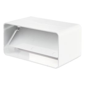 Ventilatiekanaal vlak 220x90 mm kanaalverbinder met terugslagklep