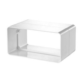 Ventilatiekanaal vlak 220x90 mm kanaalverbinder