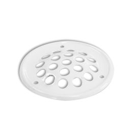 Ventilatierooster rond staal wit 50 mm