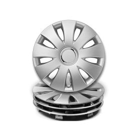 Wieldoppen 13 inch Aura zilver - set 4 stuks