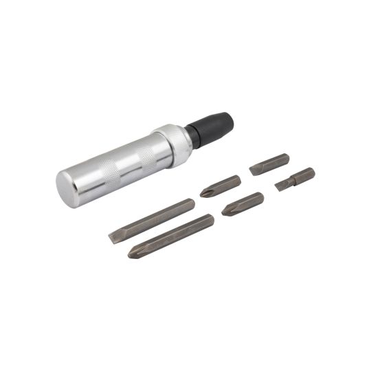 Slagschroevendraaier met 6 bits