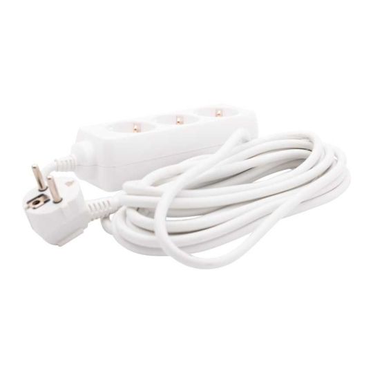 Contactdoos 5 m snoer 3 stopcontacten