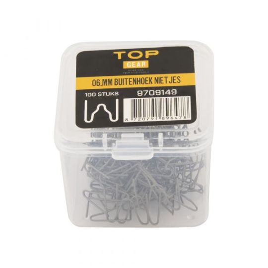 Buitenhoek nietjes (0.6 mm) voor kunststof laspistool - TOPGEAR