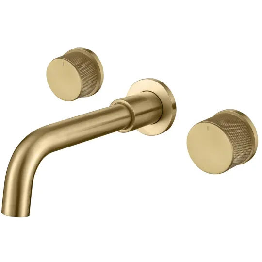 Inbouwkraan voor wastafel - goudkleurig - modern