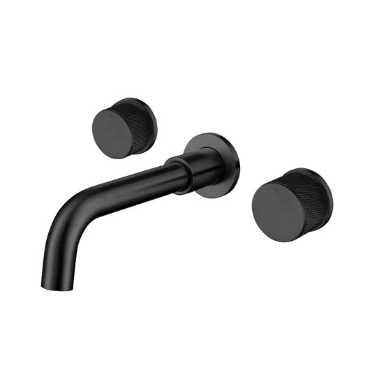 Inbouwkraan voor wastafel – zwart – modern