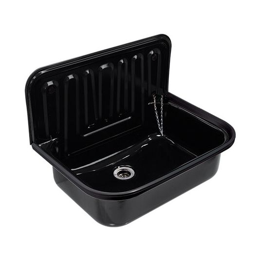 Utility sink black 49 -5 cm