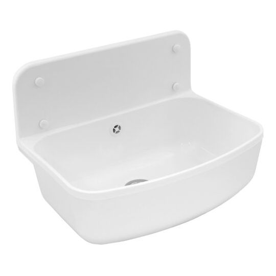 Utility sink PP white 49 cm