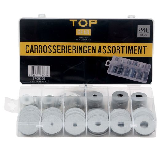 Carrosserieringen assortiment 240 delig - TOPGEAR