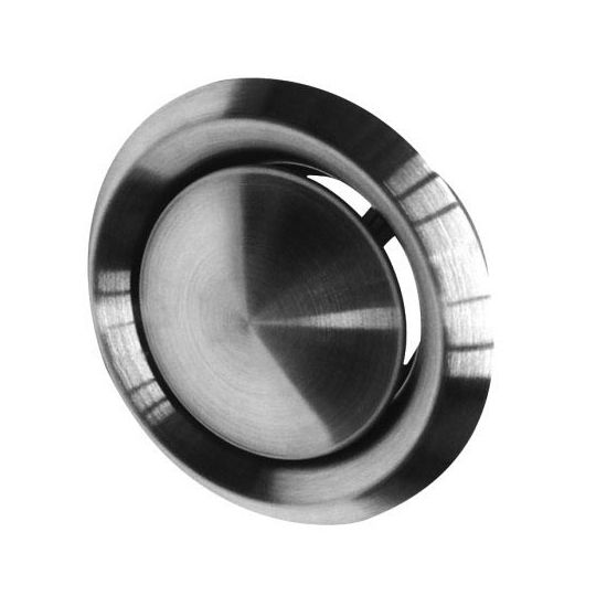 Afzuigventiel RVS Ø125 mm