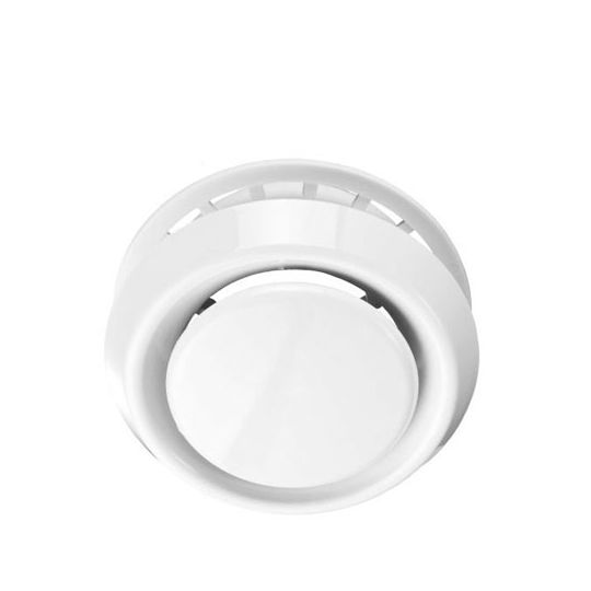 Afzuigventiel kunststof wit 100 mm