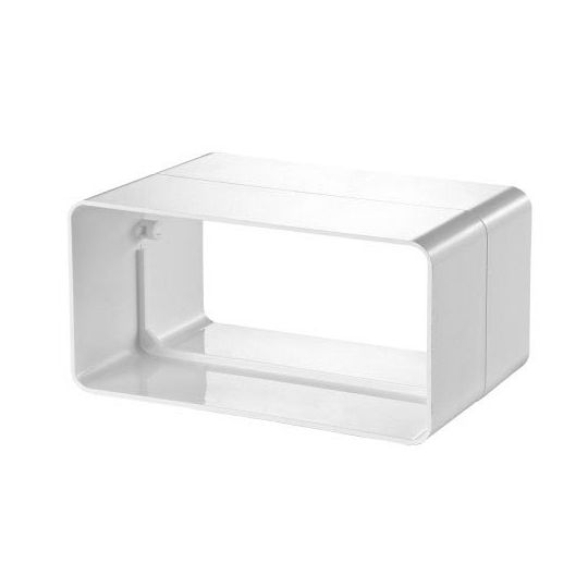 Ventilatiekanaal vlak 110x54 mm kanaalverbinder