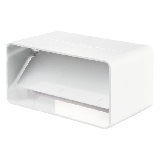 Ventilatiekanaal vlak 220x90 mm kanaalverbinder met terugslagklep