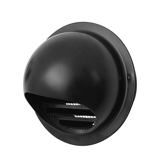 Bolrooster RVS mat zwart Ø100 mm