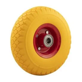 Steekwagenwiel 3.00-4 anti-lek PU (260x85) naafgat Ø20 mm
